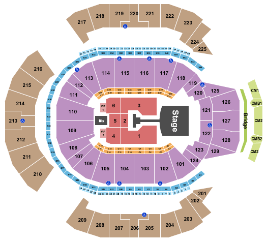 Chase Center Jonas Brothers Seating Chart